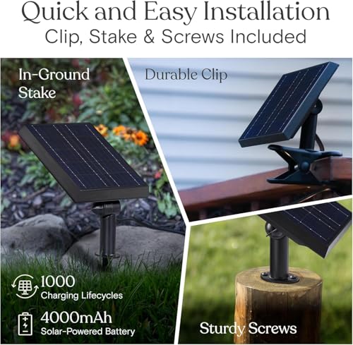 Brightech Ambience Pro Solar Powered Outdoor String Lights -27 ft Commercial Grade Waterproof Edison Patio Lights, Shatt variant 1
