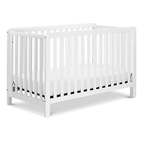 Carters by Davinci Colby 4-in-1 Convertible Baby Crib - GREENGUARD Gold Certified Convertible White Baby Crib to Toddler