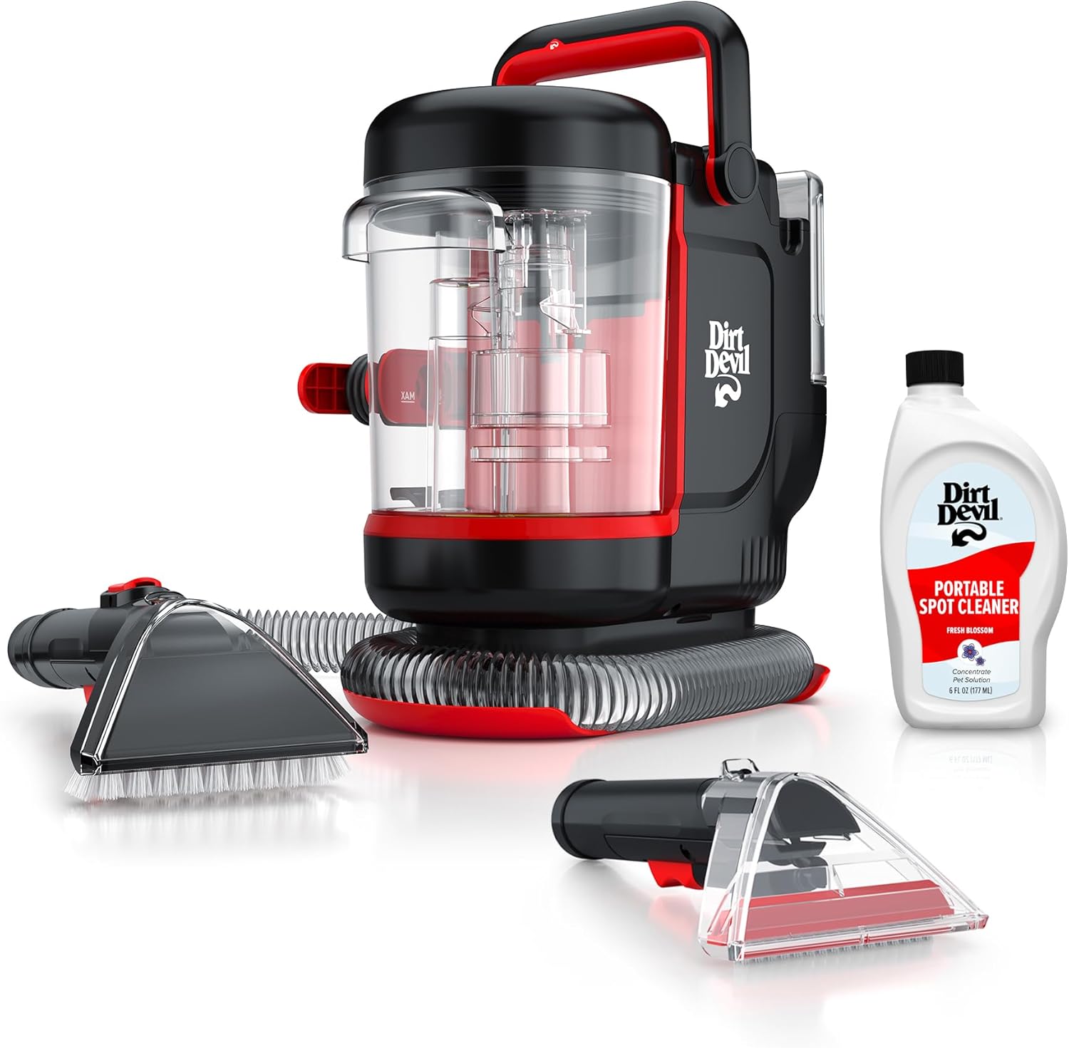 Dirt Devil Portable Spot Cleaner Machine for Carpet and Upholstery, Powerful Suction Spot Cleaning Machine with Versatil