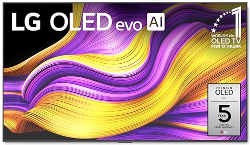 LG 65-Inch Class OLED evo AI Super Upscaling 4K G5 Series Smart TV wDolby Atmos, Vision, HDR10, Filmmaker Mode, Wow Orch