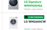 Product image of LG Signature WM9900HSA front-load washer